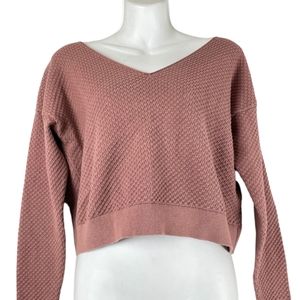 Babaton Cotton & Cashmere Lita Cropped Sweater